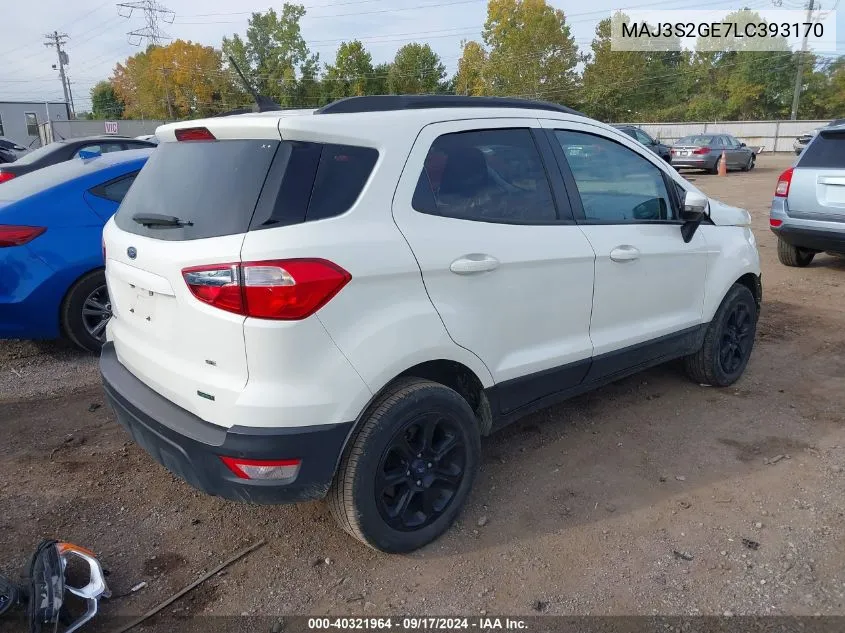 2020 Ford Ecosport Se VIN: MAJ3S2GE7LC393170 Lot: 40321964