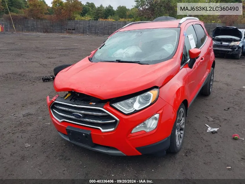 MAJ6S3KL2LC360490 2020 Ford Ecosport Titanium