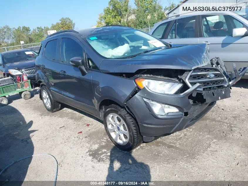 MAJ6S3GL5LC375977 2020 Ford Ecosport Se