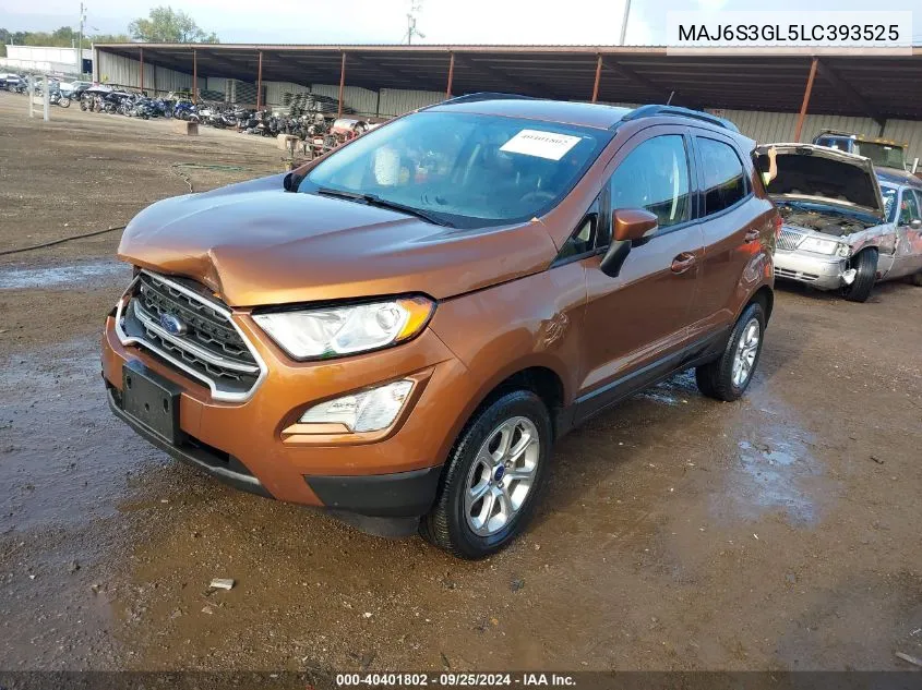 MAJ6S3GL5LC393525 2020 Ford Ecosport Se