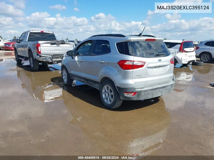 2020 Ford Ecosport Se VIN: MAJ3S2GEXLC395124 Lot: 40405018