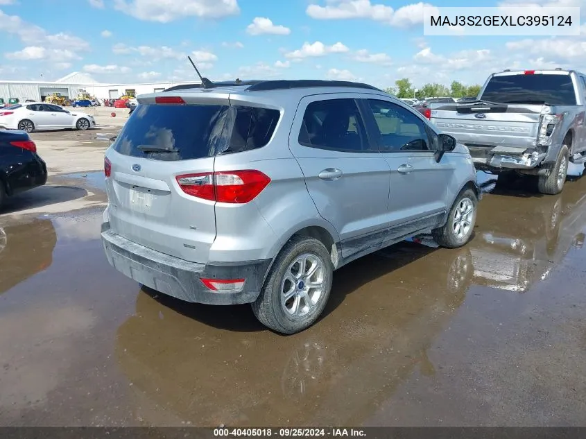 2020 Ford Ecosport Se VIN: MAJ3S2GEXLC395124 Lot: 40405018