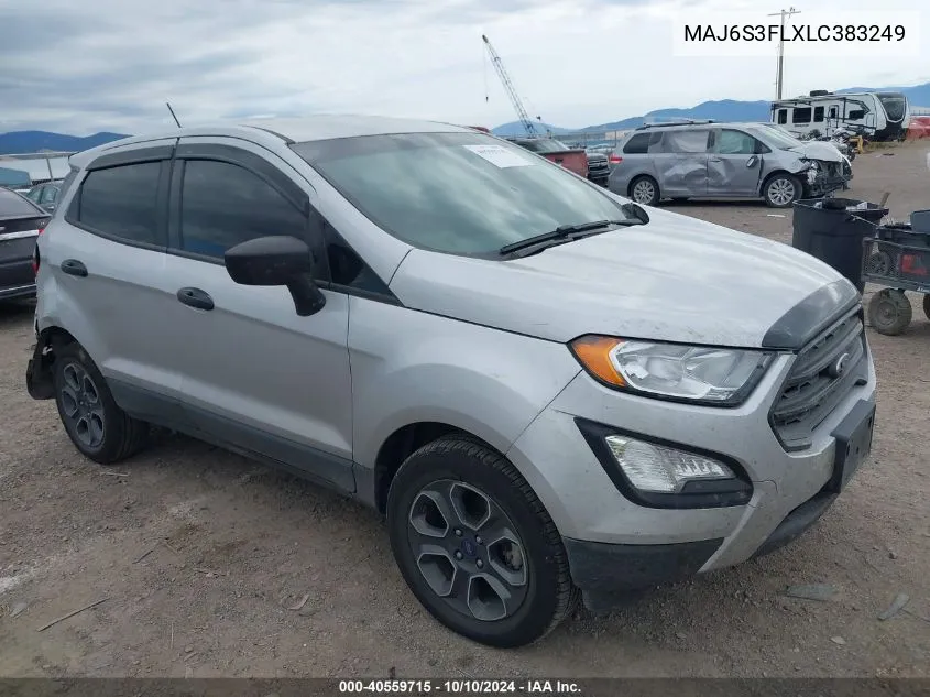 2020 Ford Ecosport S VIN: MAJ6S3FLXLC383249 Lot: 40559715