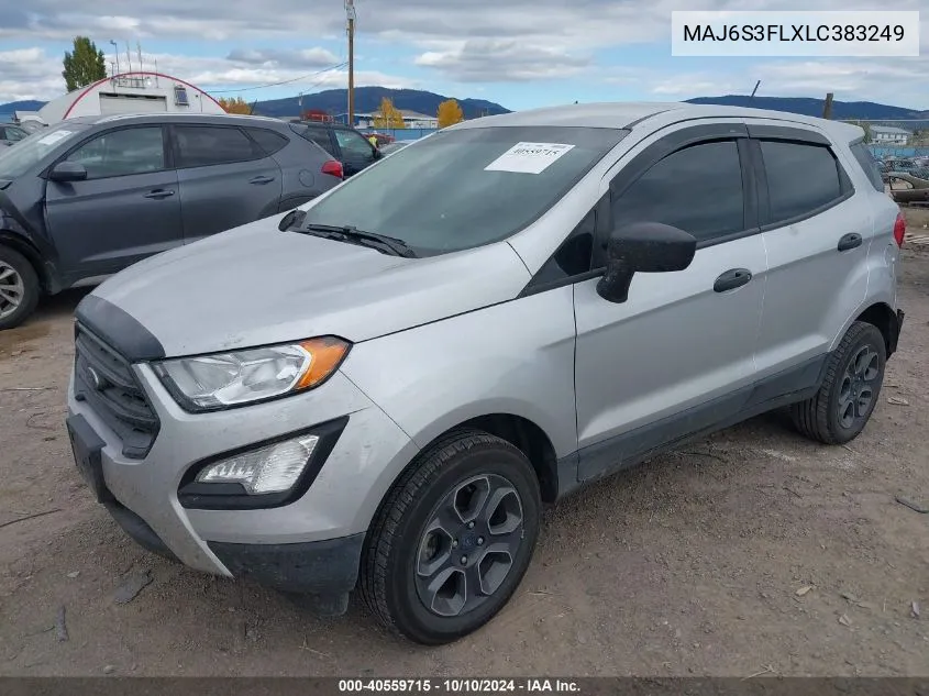 2020 Ford Ecosport S VIN: MAJ6S3FLXLC383249 Lot: 40559715