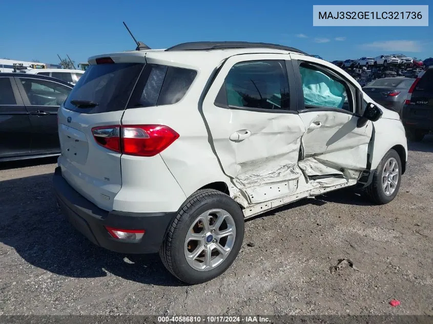 2020 Ford Ecosport Se VIN: MAJ3S2GE1LC321736 Lot: 40586810