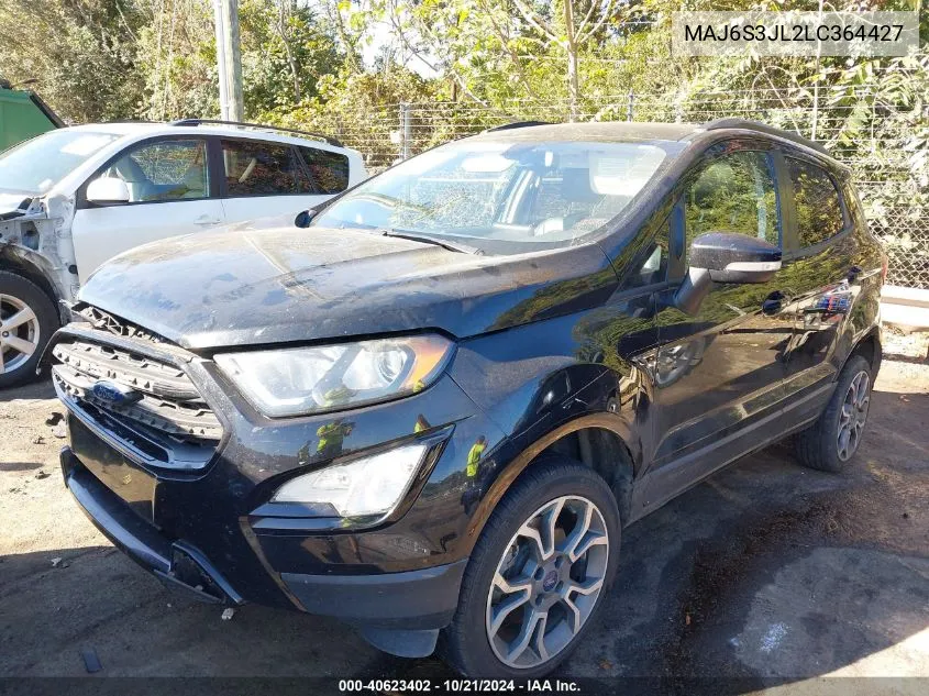 2020 Ford Ecosport Ses VIN: MAJ6S3JL2LC364427 Lot: 40623402