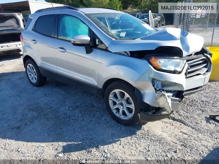 MAJ3S2GE1LC392015 2020 Ford Ecosport Se