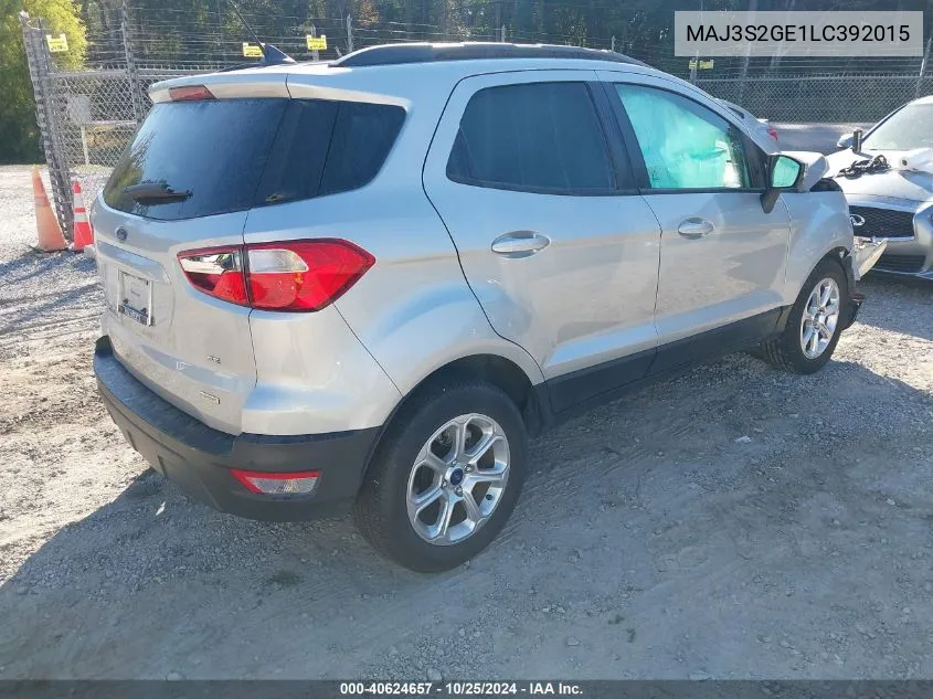 MAJ3S2GE1LC392015 2020 Ford Ecosport Se