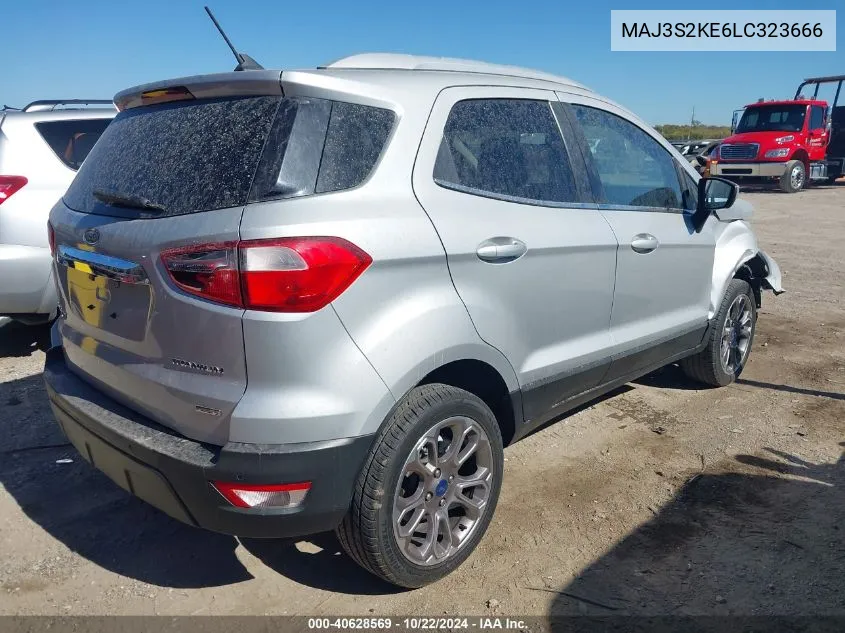 2020 Ford Ecosport Titanium VIN: MAJ3S2KE6LC323666 Lot: 40628569