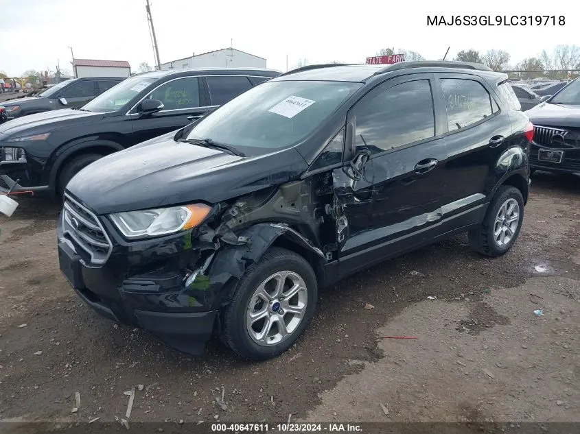 2020 Ford Ecosport Se VIN: MAJ6S3GL9LC319718 Lot: 40647611