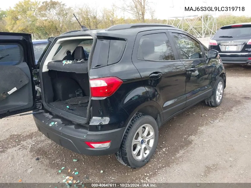 2020 Ford Ecosport Se VIN: MAJ6S3GL9LC319718 Lot: 40647611