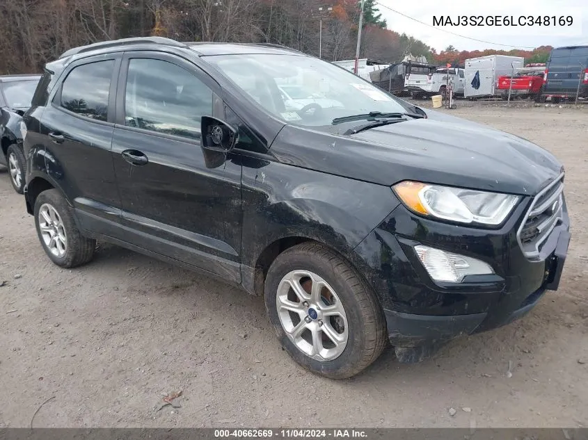 2020 Ford Ecosport Se VIN: MAJ3S2GE6LC348169 Lot: 40662669