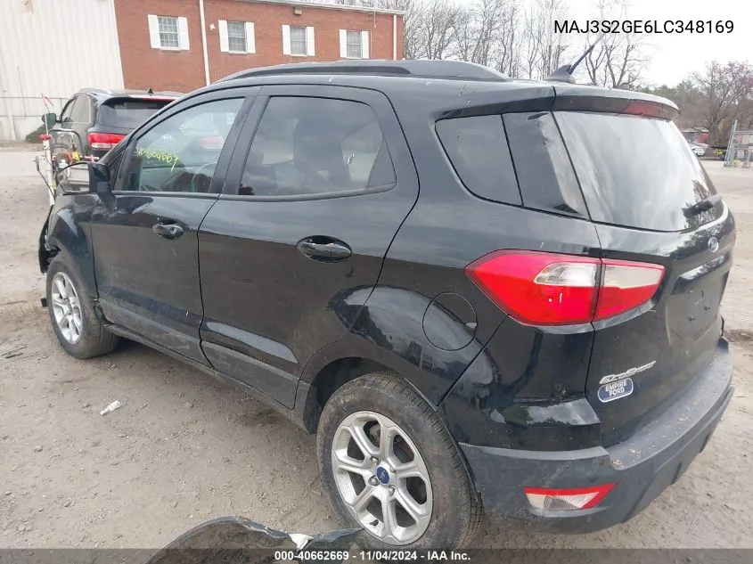 2020 Ford Ecosport Se VIN: MAJ3S2GE6LC348169 Lot: 40662669