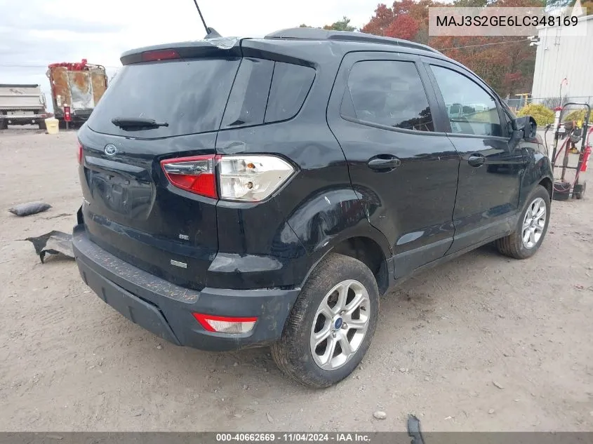 2020 Ford Ecosport Se VIN: MAJ3S2GE6LC348169 Lot: 40662669