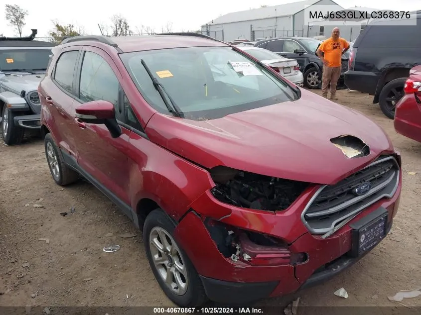 2020 Ford Ecosport Se VIN: MAJ6S3GLXLC368376 Lot: 40670867