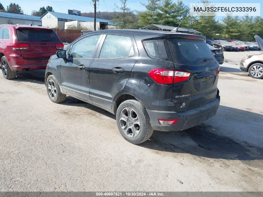 2020 Ford Ecosport S VIN: MAJ3S2FE6LC333396 Lot: 40697521