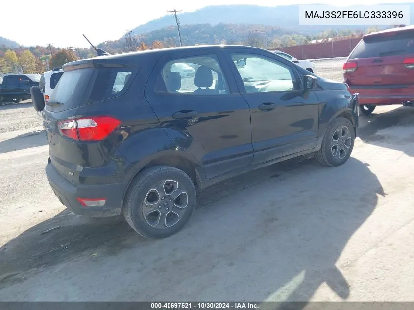 2020 Ford Ecosport S VIN: MAJ3S2FE6LC333396 Lot: 40697521