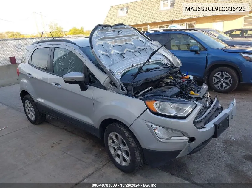 2020 Ford Ecosport Se VIN: MAJ6S3GL9LC336423 Lot: 40703809