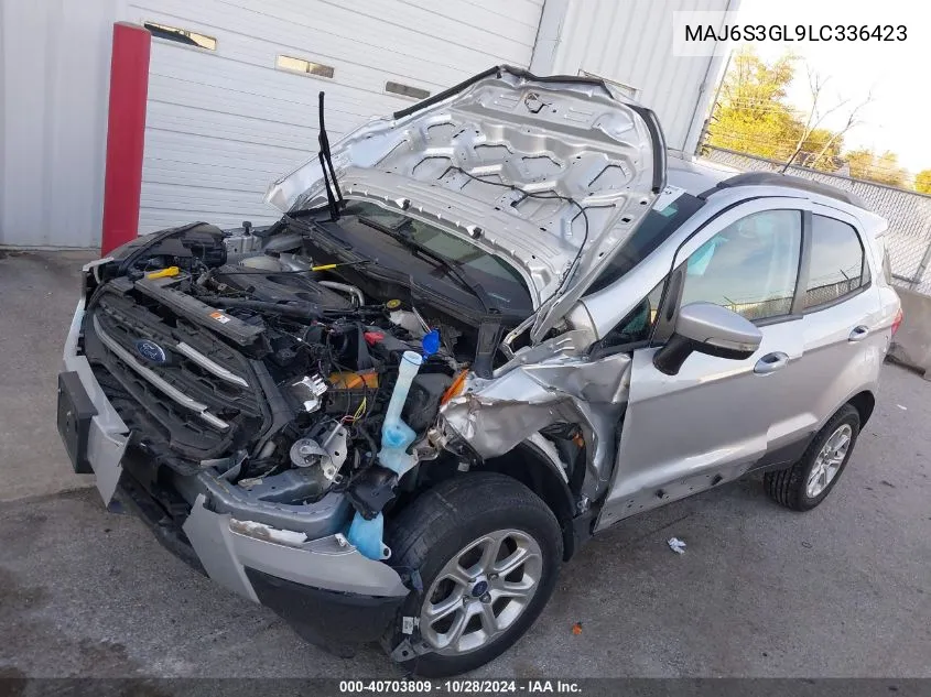 2020 Ford Ecosport Se VIN: MAJ6S3GL9LC336423 Lot: 40703809