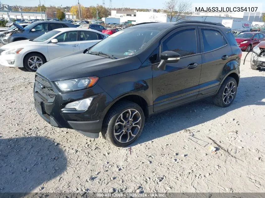 2020 Ford Ecosport Ses VIN: MAJ6S3JL0LC354107 Lot: 40712069