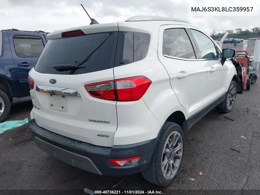 MAJ6S3KL8LC359957 2020 Ford Ecosport Titanium