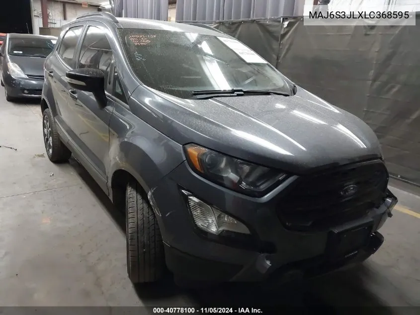 2020 Ford Ecosport Ses VIN: MAJ6S3JLXLC368595 Lot: 40778100