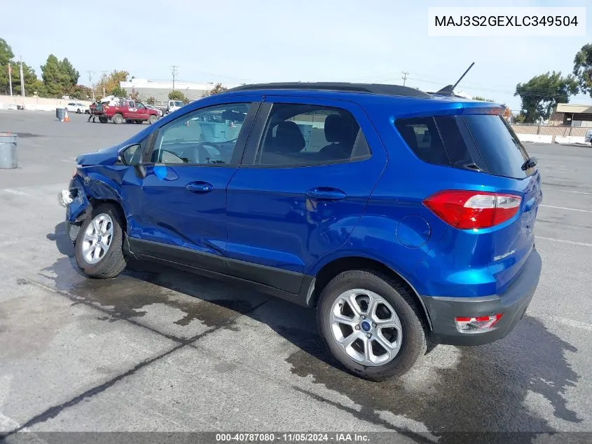 MAJ3S2GEXLC349504 2020 Ford Ecosport Se