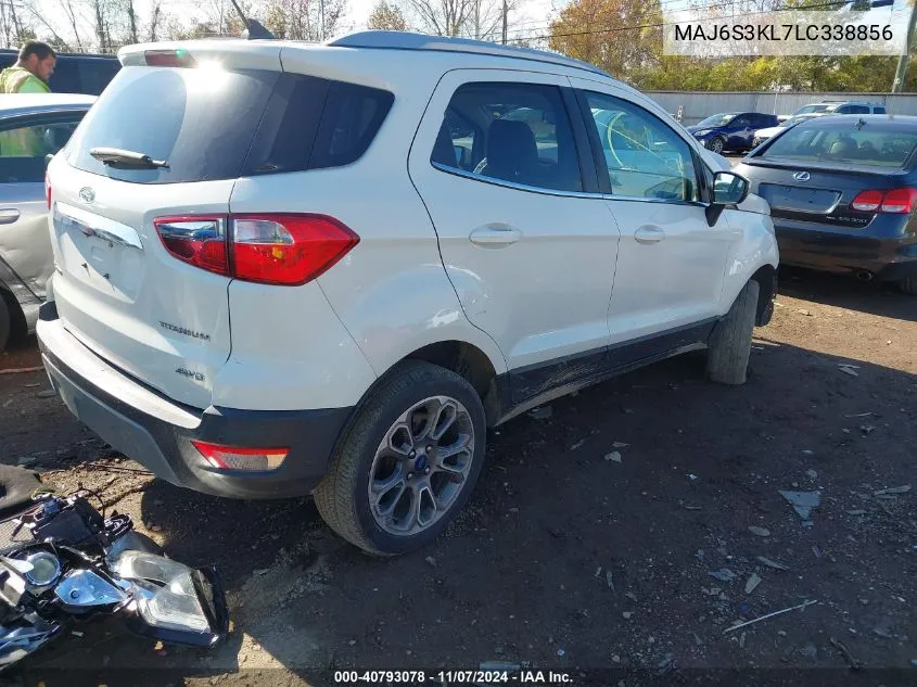 2020 Ford Ecosport Titanium VIN: MAJ6S3KL7LC338856 Lot: 40793078