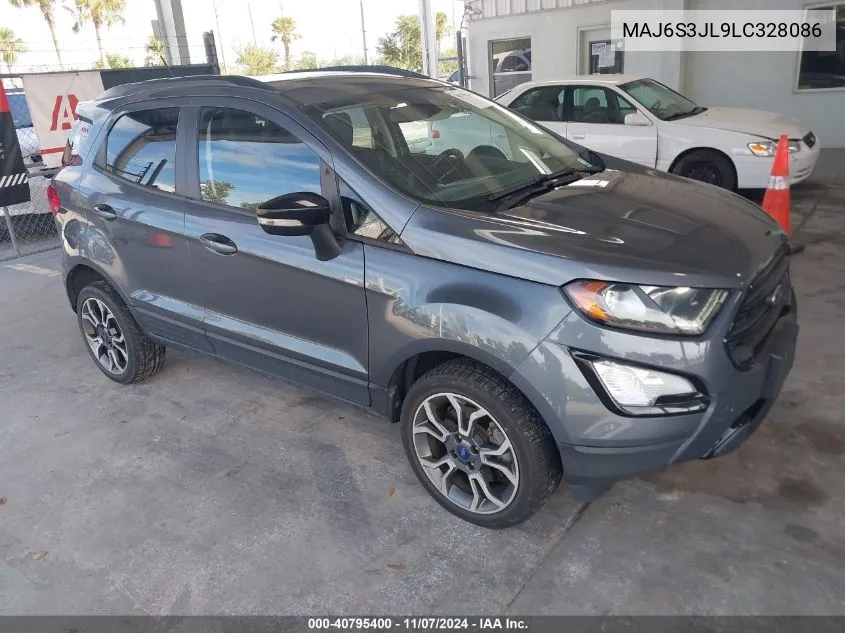 2020 Ford Ecosport Ses VIN: MAJ6S3JL9LC328086 Lot: 40795400