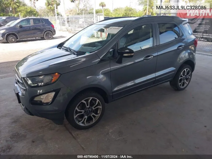 2020 Ford Ecosport Ses VIN: MAJ6S3JL9LC328086 Lot: 40795400