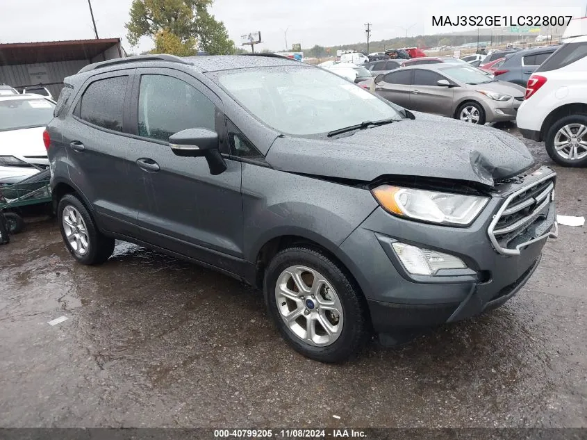 2020 Ford Ecosport Se VIN: MAJ3S2GE1LC328007 Lot: 40799205