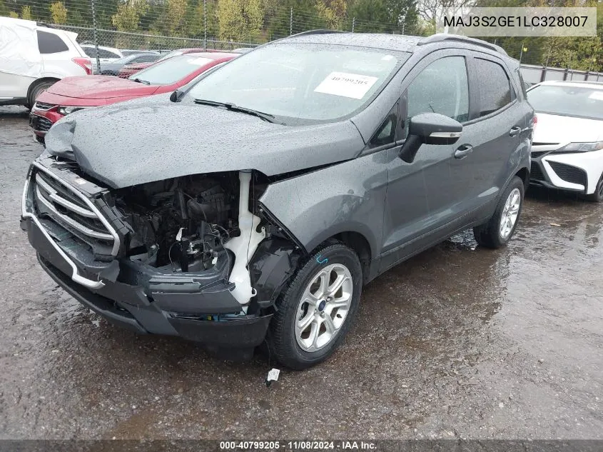 2020 Ford Ecosport Se VIN: MAJ3S2GE1LC328007 Lot: 40799205