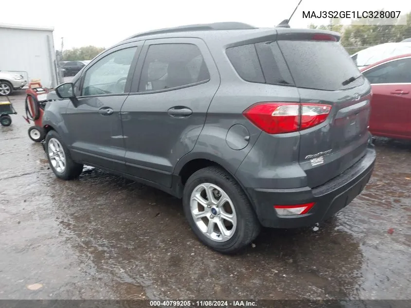 2020 Ford Ecosport Se VIN: MAJ3S2GE1LC328007 Lot: 40799205