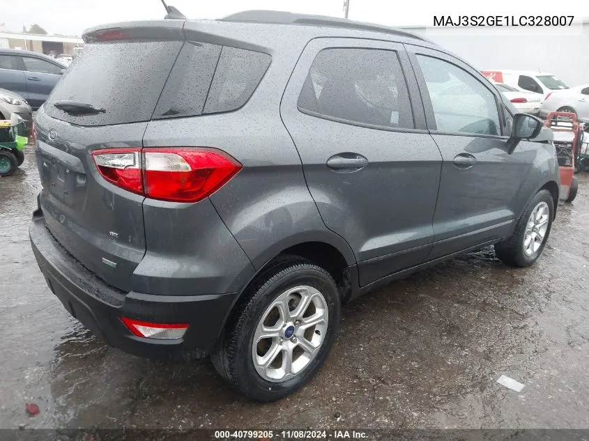 2020 Ford Ecosport Se VIN: MAJ3S2GE1LC328007 Lot: 40799205