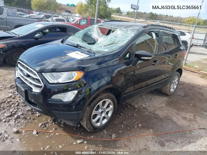 MAJ6S3GL5LC365661 2020 Ford Ecosport Se