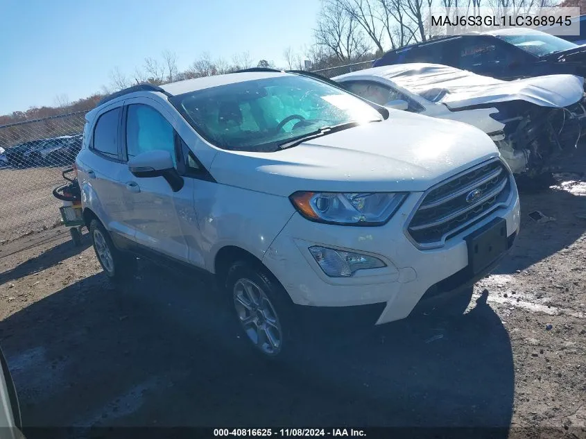 2020 Ford Ecosport Se VIN: MAJ6S3GL1LC368945 Lot: 40816625