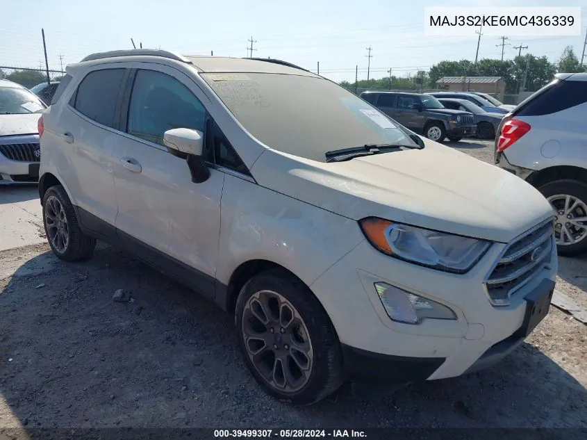 MAJ3S2KE6MC436339 2021 Ford Ecosport Titanium