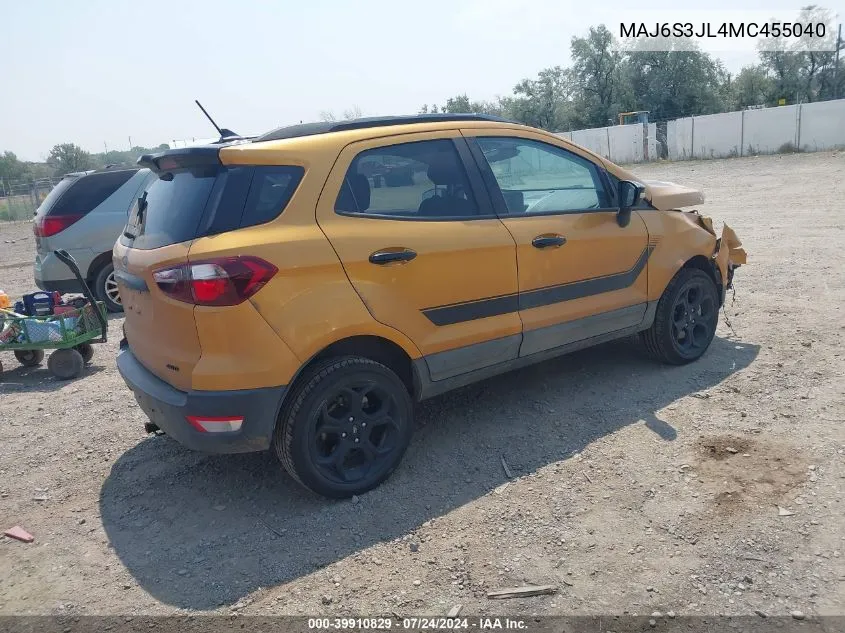 MAJ6S3JL4MC455040 2021 Ford Ecosport Ses