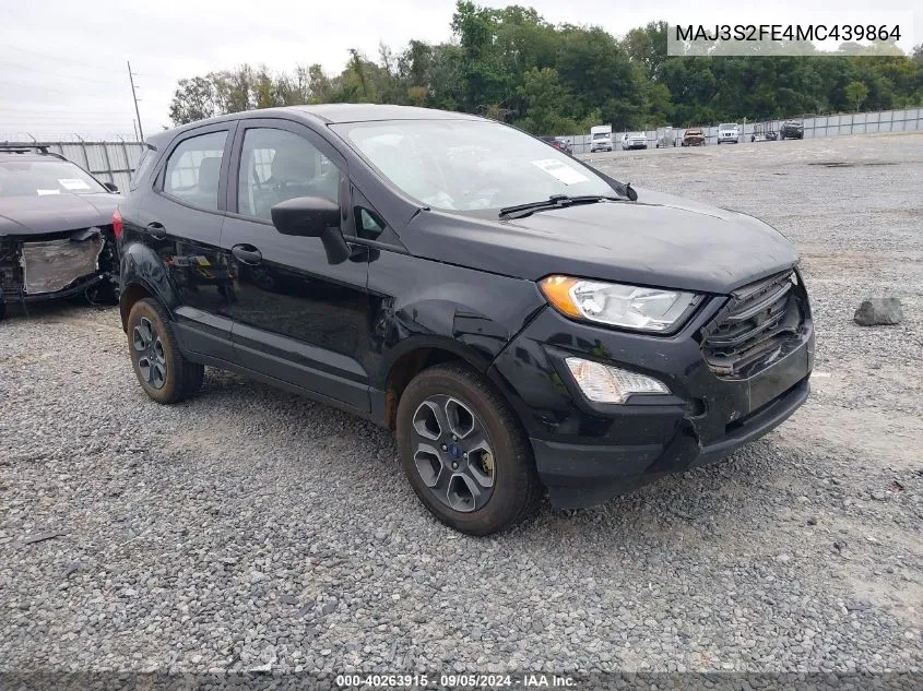 MAJ3S2FE4MC439864 2021 Ford Ecosport S