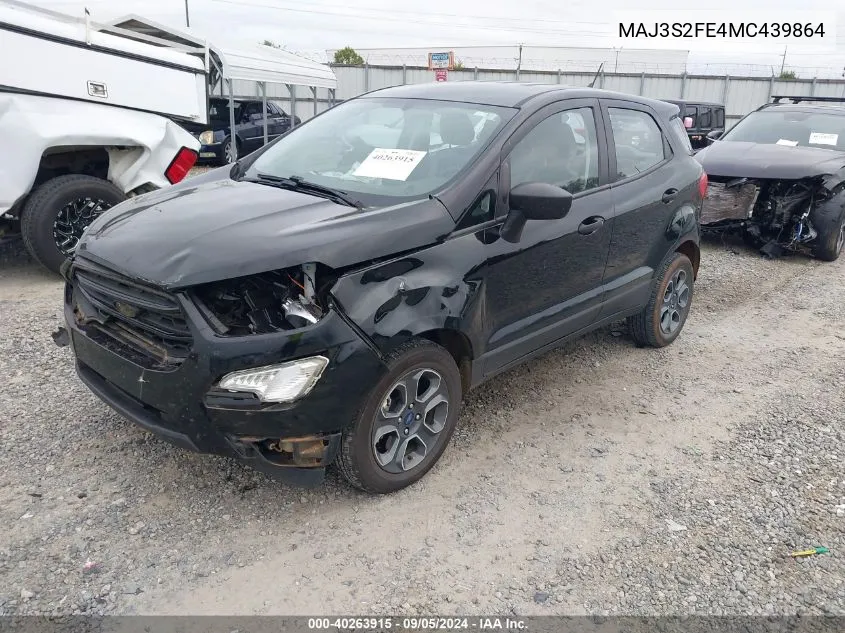 MAJ3S2FE4MC439864 2021 Ford Ecosport S