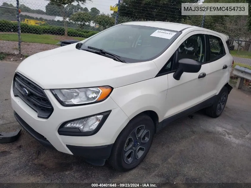 2021 Ford Ecosport S VIN: MAJ3S2FE9MC454733 Lot: 40401645