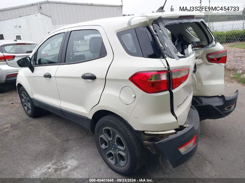 2021 Ford Ecosport S VIN: MAJ3S2FE9MC454733 Lot: 40401645