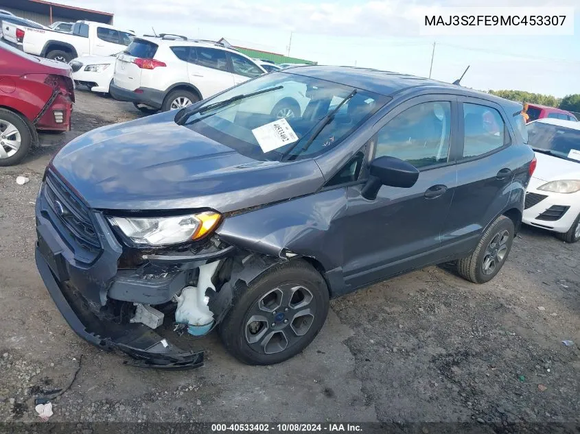 2021 Ford Ecosport S VIN: MAJ3S2FE9MC453307 Lot: 40533402