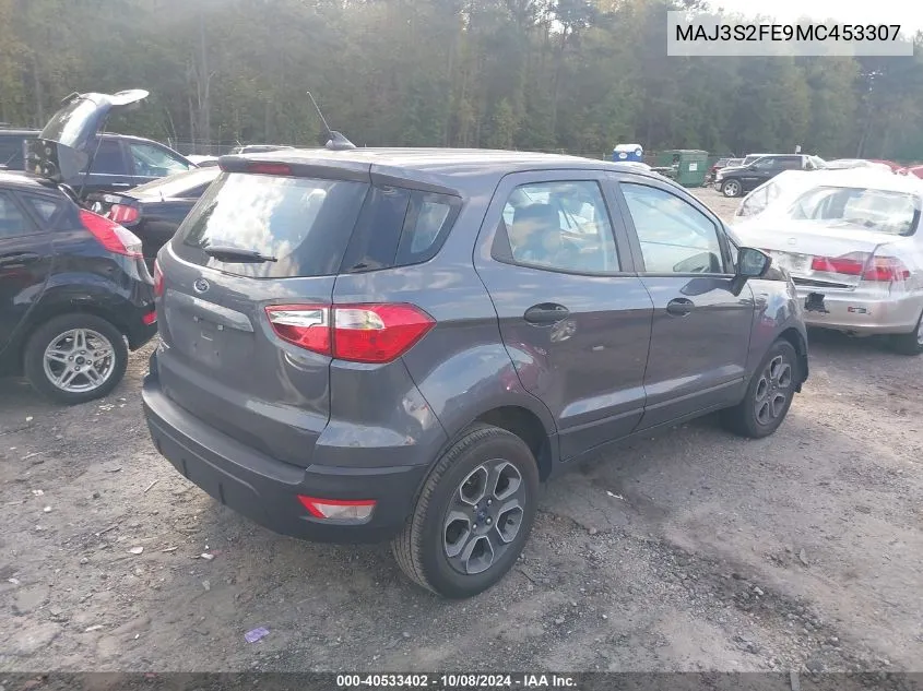 2021 Ford Ecosport S VIN: MAJ3S2FE9MC453307 Lot: 40533402