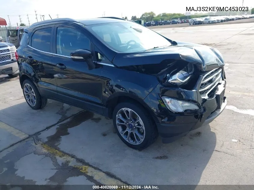 2021 Ford Ecosport Titanium VIN: MAJ3S2KE9MC453023 Lot: 40820069