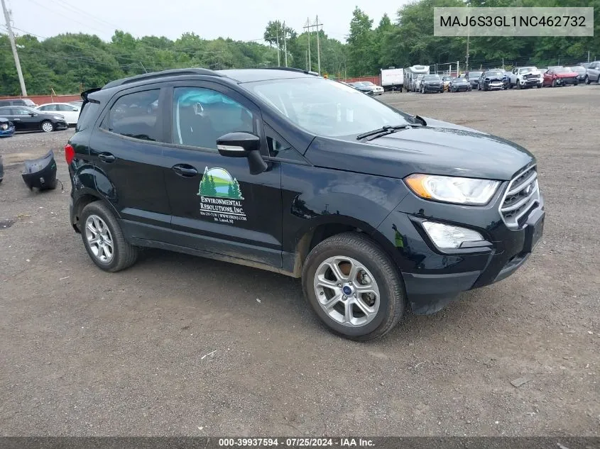 MAJ6S3GL1NC462732 2022 Ford Ecosport Se