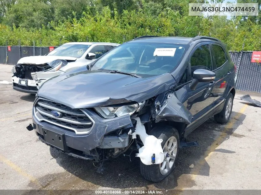 MAJ6S3GL3NC474459 2022 Ford Ecosport Se