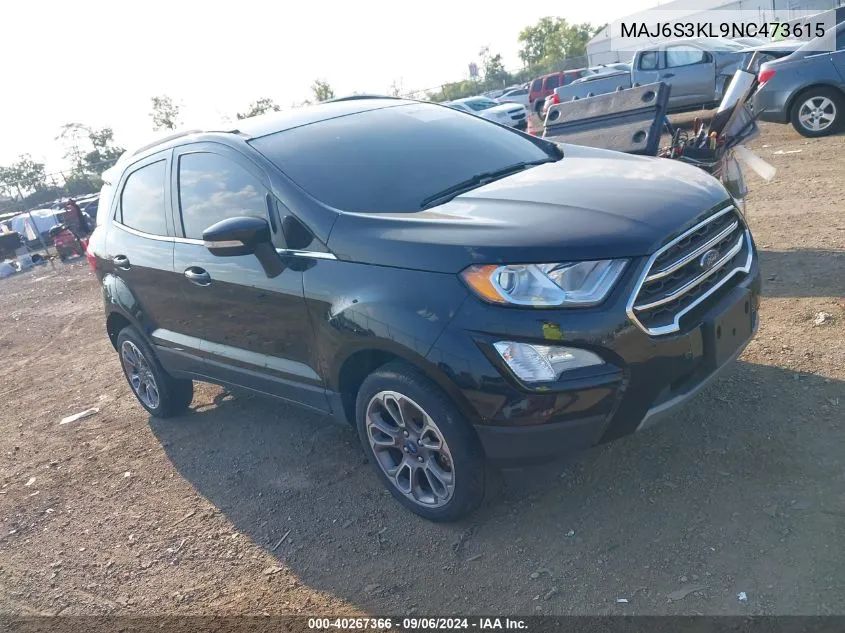 MAJ6S3KL9NC473615 2022 Ford Ecosport Titanium