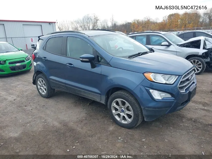 MAJ6S3GL5NC472616 2022 Ford Ecosport Se