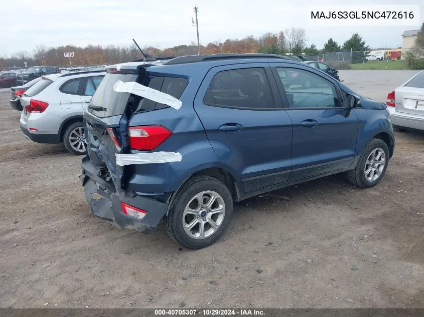 MAJ6S3GL5NC472616 2022 Ford Ecosport Se